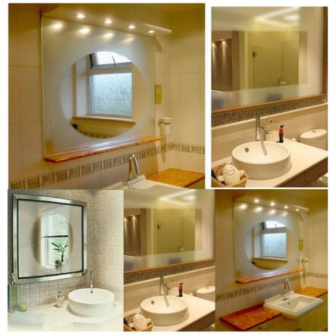 Bathroom Shower Mirror Protective Film Anti Fog Window Electronic Heating Film T8WE ► Photo 1/6