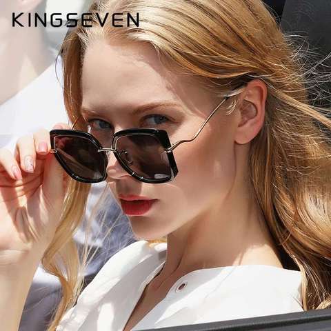 Genuine KINGSEVEN Women's Glasses Luxury Brand Design Sunglasses Gradient Polarized Lens Sun glasses Butterfly Oculos Feminino ► Photo 1/5