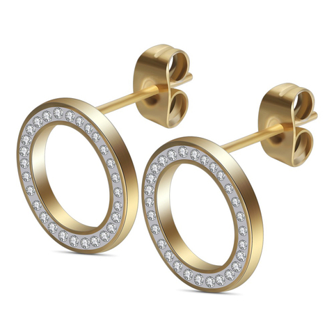 316L Stainless Steel Earring Crystal Stud Earrings For Women Joyas Brincos Bijoux Jewelry Earings Fashion ► Photo 1/6