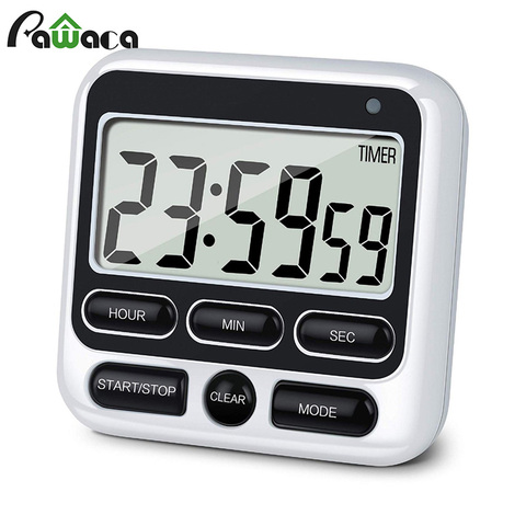 Digital Screen Kitchen Timer Large Display Digital Timer Square Cooking Count Up Countdown Alarm Clock Sleep Stopwatch Clock ► Photo 1/6