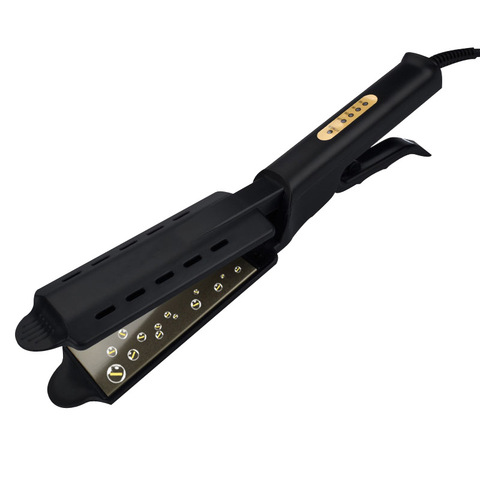 Professional tourmaline ceramic heating plate straight hair styling tool with fast warm-up thermal performance ► Photo 1/6