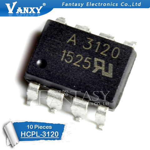 10PCS HCPL3120 SOP8 HCPL-3120 SOP A3120 SOP-8 SMD FOD3120 ► Photo 1/2