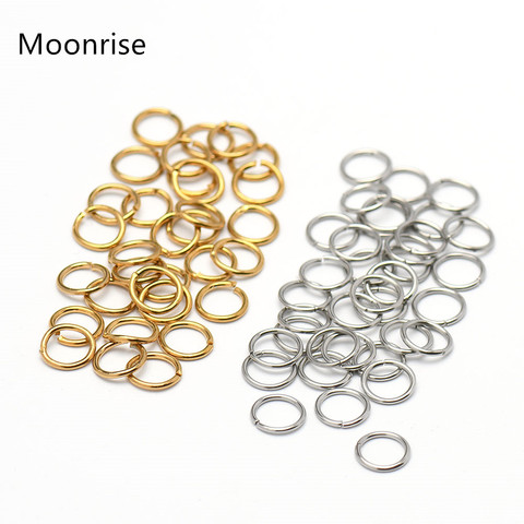 100-200Pcs 4mm 5mm 6mm 7mm 8mm 10mm Stainless Steel Split Rings Open Jump Rings Connectors For Jewelry Making ► Photo 1/6