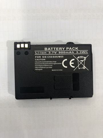 Battery (Li-ion, 900mAh) for Siemens A52/A55/A57/A60/A62/A65/A70/C55/GIGASET SL1/SL56/SL100/SL565/M55/S55 (EBA-510) ► Photo 1/2