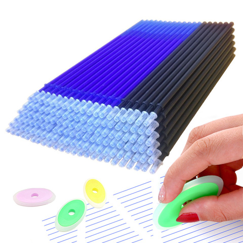 101Pcs/Set Erasable Pen Refill 0.5mm Black Blue Ink Washable Handle Book for School Office Writing Tools Wholesale Stationery ► Photo 1/6