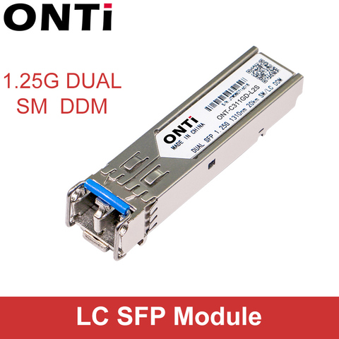 1000Mbps Gbic Single Mode duplex SFP Module 2 LC Compatible Cisco/Mikrotik switch GLC-LH-SM Fiber Optic module 20/40/80/120KM ► Photo 1/5