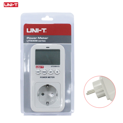 UT230B-EU Power Consumption Meter Socket EU Energy Digital Watt Meter AC Current Electricity Analyzer Monitor Voltage Wattmeter ► Photo 1/6