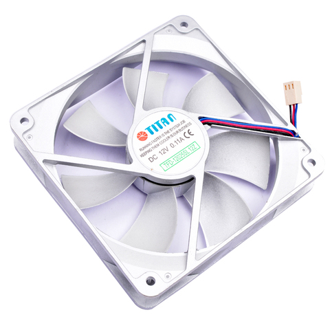 12cm 120mm fan 120x120x25mm 12025 12V 0.11A Silver fan 3 lines speed monitoring Quiet cooling fan suitable for chassis CPU ► Photo 1/4