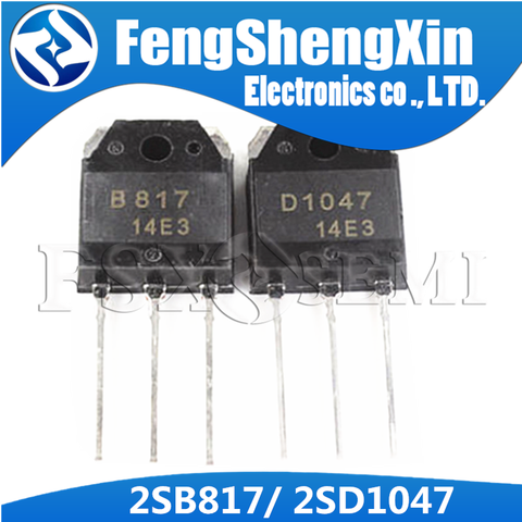 2SB817 2SD1047 TO-3P D1047 B817 POWER TRANSISTORS TO-247 ► Photo 1/6