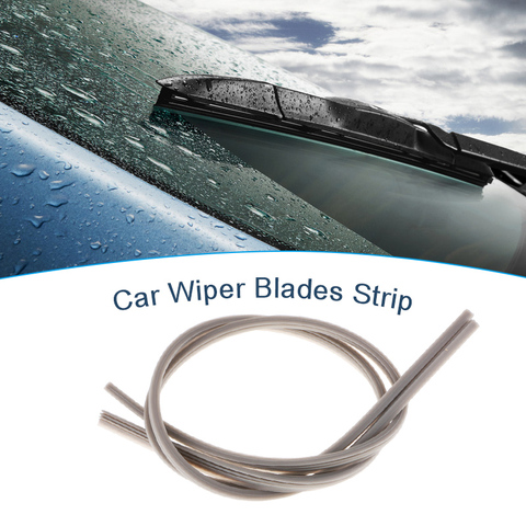 28 Inch Car Window Wiper Blade Strip Universal 6mm Auto Window Boneless Wiper Blades Silicone Strips Dual Rubber Car Accessories ► Photo 1/6