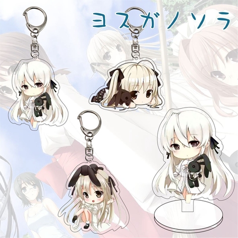 New Arrival Yosuga No Sora Kasugano Sora Keychain Kawaii Anime Girls Cartoon Print Acrylic Key Ring Chain Collection Otaku Gift ► Photo 1/4