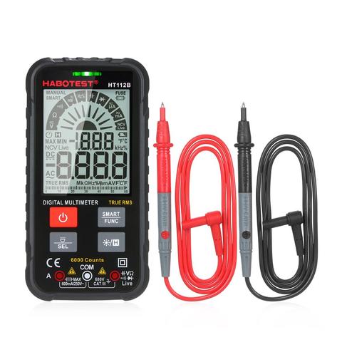 HABOTEST HT112B Generation 600V Smart Intelligent Digital Multimeter DIY Ohm Capacitance Hz AC DC NCV Advance Multimetro Tester ► Photo 1/6