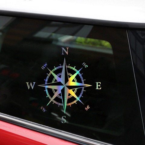 Car Stickers NSWE Compass Stickers Funny Vinyl for Mitsubishi Asx Lancer 10 9 Outlander 2013 Pajero Sport L200 ► Photo 1/6