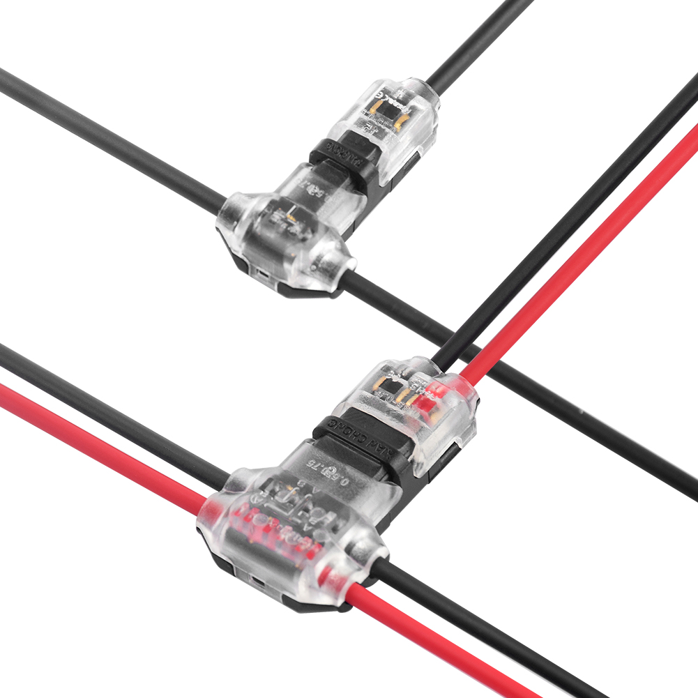 T Type I Tap Wire Electrical Connectors Quick Splice Car Audio Terminals 10Pcs