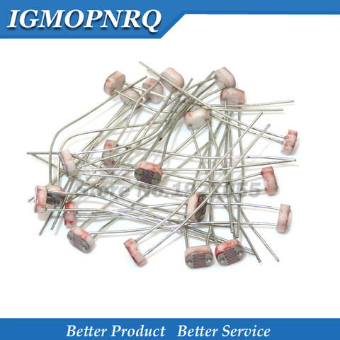 50PCS 5516 GL5516 5MM LDR Photo Light Sensitive Resistor Photoelectric Photoresistor ► Photo 1/1