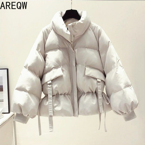 8 Solid Colors Cotton Parkas Women's Outwear Korean Style Autumn Winter Oversized Coats Jacket 2022 New Women's Clothing ► Photo 1/5