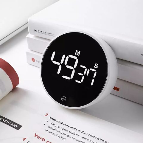 Xiaomi Miiiw Rotating Timer Brightness Adjustable Magnetic LED Digital Display Simple Kitchen Cooking Alarm Clock Multi Scene ► Photo 1/4