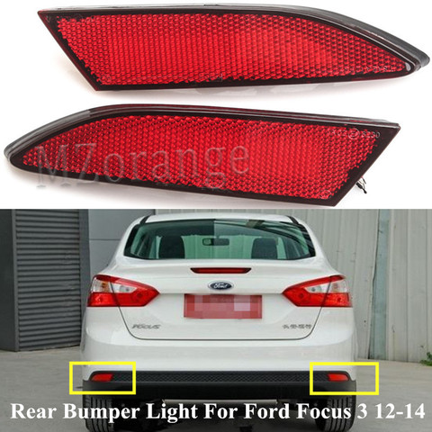 2PCs LED Rear Reflector Light For Ford Focus 3 2012-2014 Sedan Hatchback Car Styling Brake Warning Bumper Fog Lamp Auto Parts ► Photo 1/6