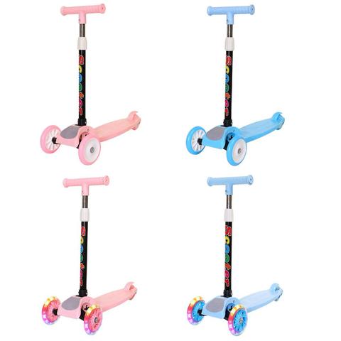 3 Wheel Kick Scooter With Flashing Wheels Luminous Wheel For Kids Aged 2 To 8 ► Photo 1/6