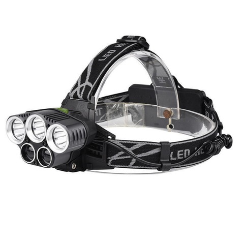 250000LM 5X T6 LED Headlamp USB Rechargeable Head Light Flashlight Torch Lamp 5 Modes New Arrival Head Lighting Outdoor Lamp ► Photo 1/6