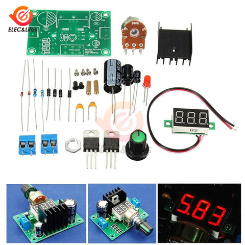 LM317 Adjustable Power Supply Board Kits Voltage Regulator Production DIY Electronic ► Photo 1/6