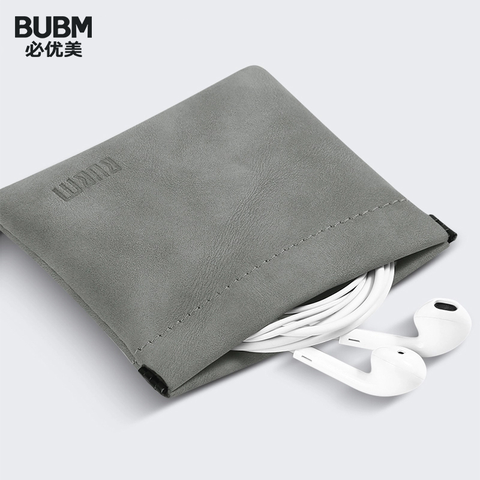 BUBM Portable Stainless Steel Shrapnel Earphone Storage Bag  Headphone Accessories memory Card USB Organizer Cable Storage Bag ► Photo 1/6