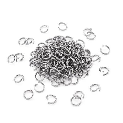 500PCS 3MM-9MM DIY Making Jewelry Findings Stainless Steel Opening Jump Rings