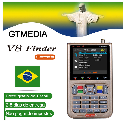 Brazil]GTMEDIA V8 Finder DVB-S2/S2X Digital Satellite Finder High