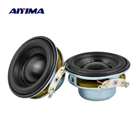 AIYIMA 2Pcs Mini Portable Speakers 40MM 4 Ohm 5W Full Range Speaker Rubber Side NdFeB Magnetic Loudspeaker Sound Home Theater ► Photo 1/6