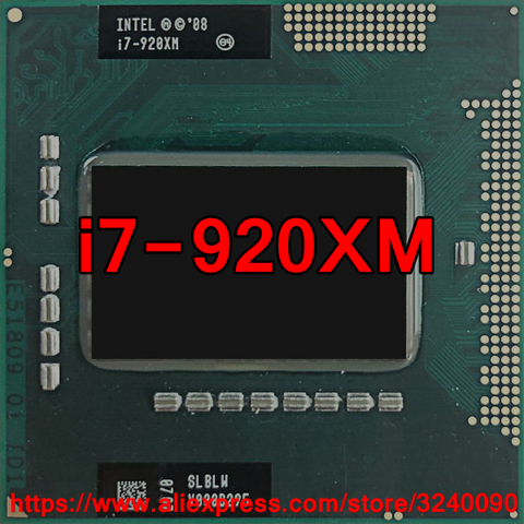 Original Intel Core i7 Mobile Extreme i7 920XM 2.00GHz i7-920XM Quad-Core PGA988 SLBLW Mobile CPU Laptop processor free shipping ► Photo 1/1