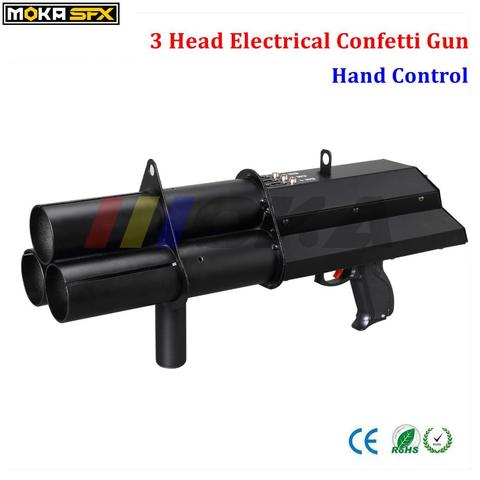 3 Shot FX Confetti Gun Confetti Blower Hand Control DMX 3 Channels Stage Confetti Machine for Wedding Decoration ► Photo 1/6