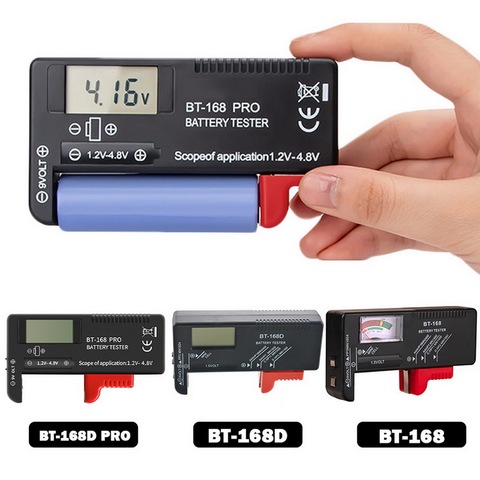 BT-168 PRO Digital Battery Capacity Tester for 18650 14500 Lithum 9V 3.7V 1.5V   Cell C D Batteries Tester M05 20 Dropship ► Photo 1/6