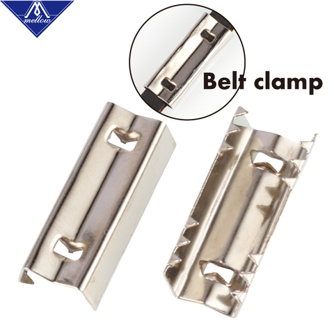 Mellow 10pcs 3D Printer Parts GT2 Open Belt Clip Open-end Timing Belts Openbuilds Belt clamp Crimp Style ► Photo 1/6