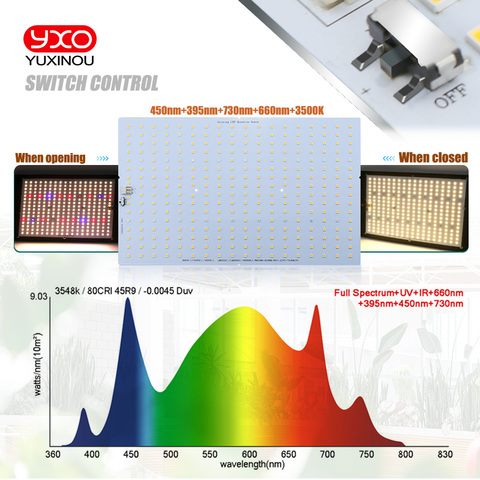 Samsung QB288 quantum tech led grow lamp board LM301H 3000K 3500K 660nm UV IR heat sink Meanwell 120w 240w Driver ► Photo 1/6