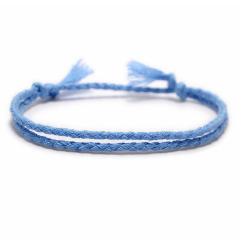 13 Styles Bohemian Simple Solid Color Hand-Made Woven Bracelet Sunshine Beach Goddess Lucky Rope Couple Bracelets Wholesale ► Photo 1/6
