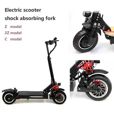 11 inch electric scooter special fork Front shock absorber modified spring with fender C/Z/2Z type shock absorption Scooters Par ► Photo 1/5