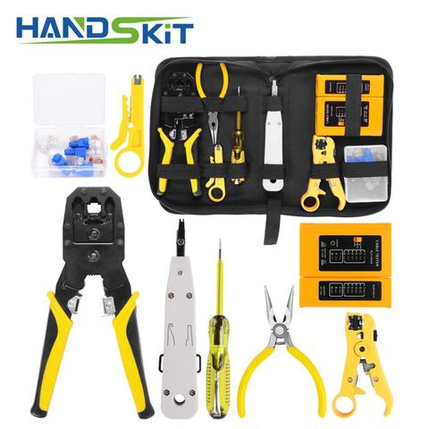 RJ45 RJ11 RJ12 CAT5 CAT5e Portable LAN Network Repair Tool Kit Utp Cable Tester AND Plier Crimp Crimper Plug Clamp PC ► Photo 1/6