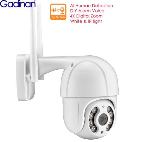 3MP 1080P Mini PTZ WiFi IP Camera Outdoor 4X Digital Zoom Speed Dome Security CCTV Two-way Audio AI Human Alert DIY Alarm Voice ► Photo 1/6