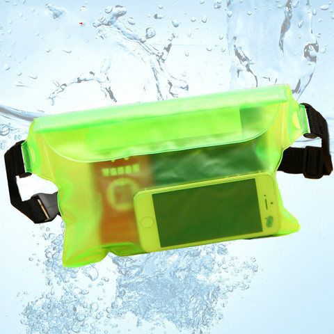 Queshark 3 Layers Waterproof Sealing Drift Diving Swimming Waist Bag Skiing Snowboard Underwater Dry Shoulder Bag For Phone ► Photo 1/6