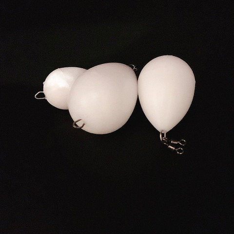 NEWS 5pcs egg float upward  White bobber float fishing floatHelp Thrower Long-distance Casting Bait ► Photo 1/6