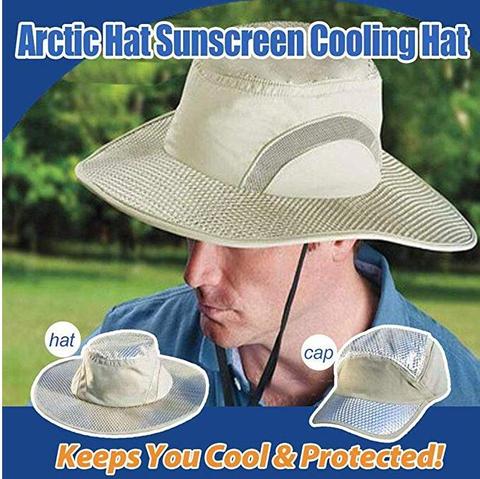 Hot Selling Arctic Cap Cooling Ice Cap Sunscreen Hydro Cooling Bucket Hat Arctic Hat with UV Protection Keeps you Cool ► Photo 1/1