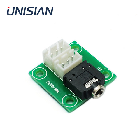 UNISIAN audio signal connection board earphone connector  aux 3.5mm Socket to 2.54 mm 3pin interface Adapter for home  amplifier ► Photo 1/4