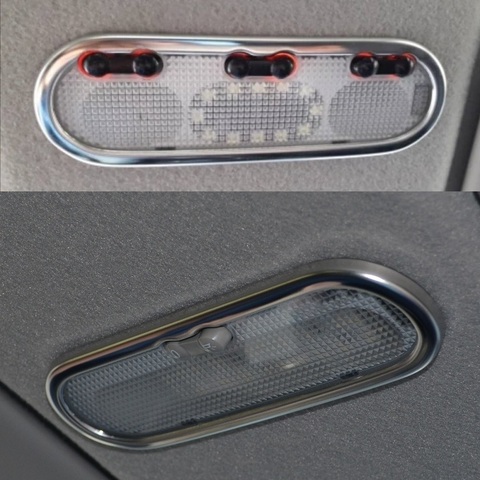 Front ceiling roof reading light lamp trim cover frame for Renault Dacia Logan 2 Sandero 2 Duster first generation Lada Largus ► Photo 1/3