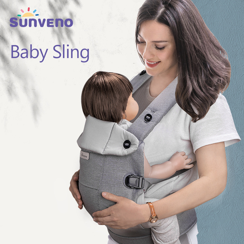 Sunveno Ergonomic Baby Carrier Breathable Front Facing Infant Baby Sling Backpack Pouch Wrap Baby Kangaroo For Baby 0-12 Months ► Photo 1/6