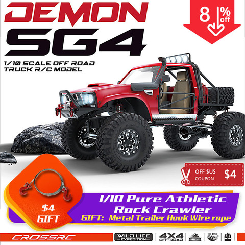 CROSS RC 1/10 kit SG4 4X4 4WD DEMON Rock Scale Crawler ABS Hard Body with Metal Axles sports crawler ► Photo 1/6