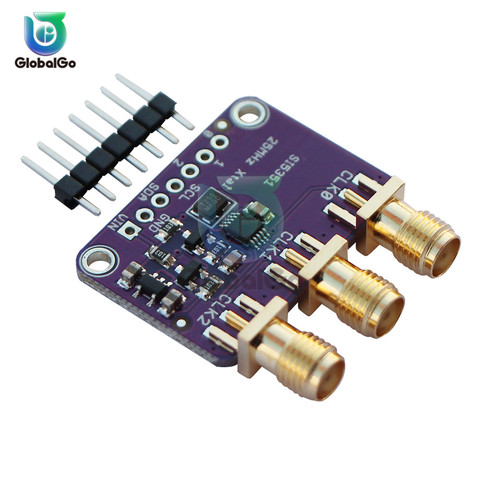 DC 3V-5V CJMCU-5351 Si5351A Si5351 I2C Clock Generator Breakout Board Module Signal Generator Clock 8KHz-160MHz For Arduino ► Photo 1/6