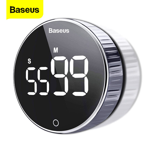 Baseus Magnetic Countdown Alarm Clock Kitchen Timer Manual Digital