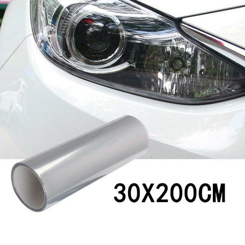 30cm Car Transparent Light Protector Film Bumper Hood Paint Protection Headlight Protective Film Vinyl Roll ► Photo 1/5