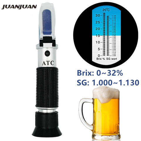 Handheld Optical Digital Brix Refractometer For Wine Sugar Beer Brix Test ATC  Refractometer Meter 50%off ► Photo 1/6