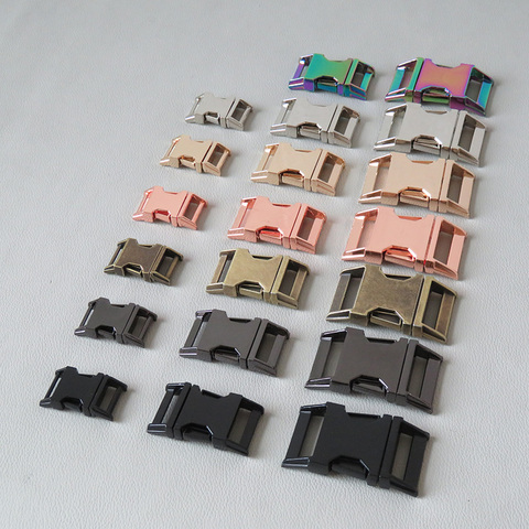 1PCS 15mm 20mm 25mm Heavy Metal Side Release Buckle For Paracord Bracelet Dog Cat Collar Sewing Diy Accessories Seat Belt Buckle ► Photo 1/6